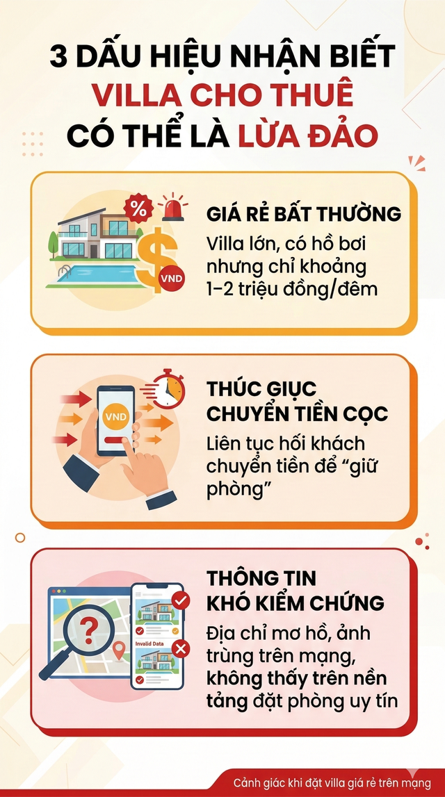 Cùng một villa ở Vũng Tàu, nơi báo giá 6 triệu, nơi chỉ hơn 2 triệu/đêm: 3 dấu hiệu nhận biết trang giả - Ảnh 8.