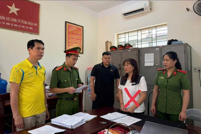 Thi hành lệnh bắt tạm giam Nông Thị Túc sinh năm 1982 - Ảnh 1.