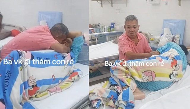 Bố vợ mếu m&aacute;o &ocirc;m con rể nằm tr&ecirc;n giường bệnh: C&acirc;u chuyện đau l&ograve;ng ph&iacute;a sau  - Ảnh 1.