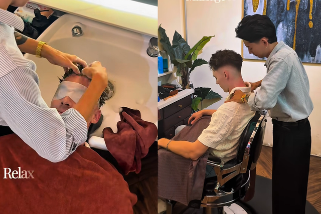 Khách Tây làm dịch vụ 