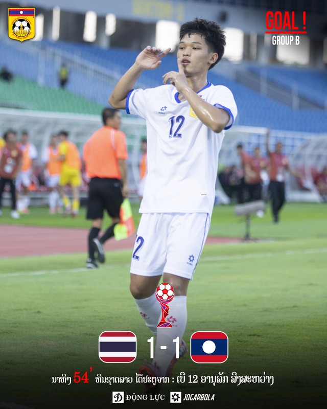 [DIỄN BIẾN] U17 Th&aacute;i Lan 2-3 U17 L&agrave;o: Địa chấn! Th&aacute;i Lan sắp gục ng&atilde; trước L&agrave;o! - Ảnh 2.