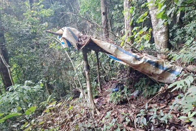 Hiện trường nơi ph&aacute;t hiện bộ xương người trong vườn quốc gia, h&eacute; lộ d&ograve;ng chữ ghi tr&ecirc;n &aacute;o - Ảnh 1.