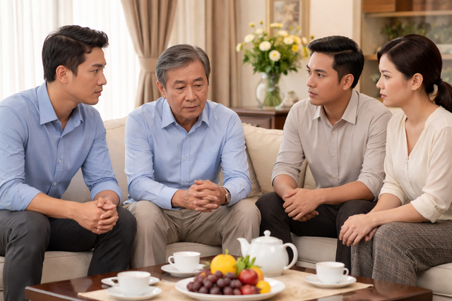 Bố gần 70 tuổi muốn t&aacute;i h&ocirc;n, con c&aacute;i phản đối kịch liệt, nhưng c&acirc;u n&oacute;i của con d&acirc;u khiến tất cả "quay xe" - Ảnh 1.