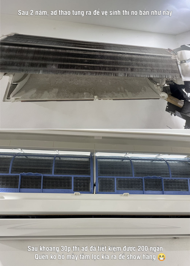 Cảnh tượng bên trong chiếc điều hòa 2 năm không được vệ sinh: Thì ra đây là nguyên nhân gây tốn điện - Ảnh 1.