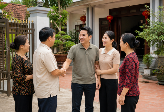 Xưa lấy chồng ngh&egrave;o bị l&agrave;ng x&oacute;m ch&ecirc; bai, giờ về nghỉ lễ mọi người lại đon đả sang thăm hỏi v&igrave; một l&yacute; do - Ảnh 1.