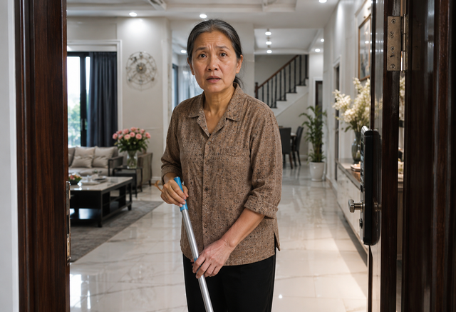 Gi&uacute;p việc lương 10 triệu vừa l&agrave;m được mấy ng&agrave;y, thấy chủ nh&agrave; đi c&ocirc;ng t&aacute;c về vội xin nghỉ, l&yacute; do kh&ocirc;ng ngờ  - Ảnh 1.