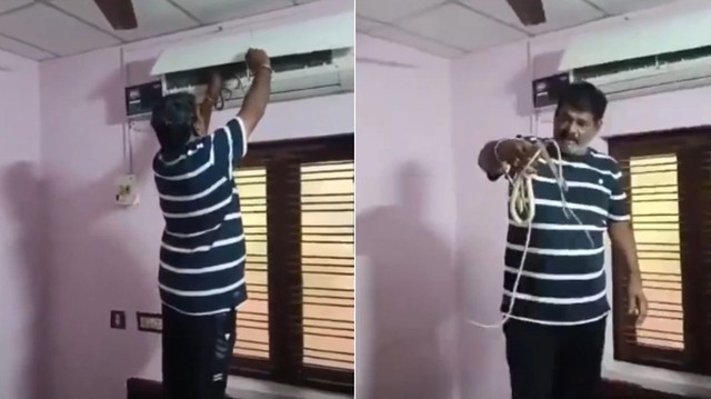 Bật điều hòa nghe tiếng lạ, người đàn ông vội mở ra kiểm tra rồi tá hỏa: Ai xem cũng rùng mình! - Ảnh 1.