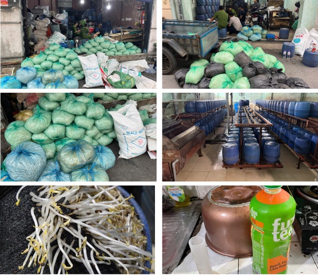 Cảnh sát đồng loạt kiểm tra, bắt tạm giam Lưu Văn Thiệp và 2 chủ cơ sở sản xuất giá đỗ - Ảnh 1.