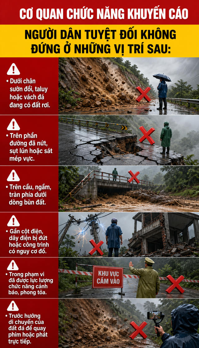Tất cả người dân tuyệt đối không dừng lại để quay phim, chụp ảnh trong trường hợp sau - Ảnh 1.