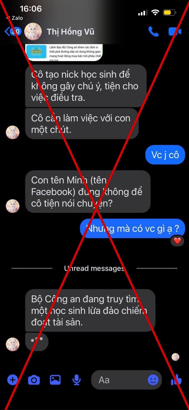 Bộ Công an cảnh báo về 'Đại úy Trần Thu Hường, sinh năm 1989' - Ảnh 2.