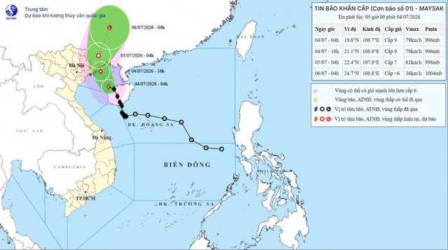 Tin mới nhất về cơn bão số 1:  - Ảnh 1.