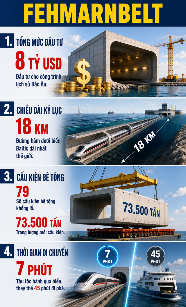 Siêu công trình Fehmarnbelt 8 tỷ USD thế kỷ 22 mới hỏng: Khám phá kỹ nghệ thép Việt ở đường hầm dài nhất TG - Ảnh 1. Siêu công trình Fehmarnbelt 8 tỷ USD thế kỷ 22 mới hỏng: Khám phá kỹ nghệ thép Việt ở đường hầm dài nhất TG - Ảnh 1.