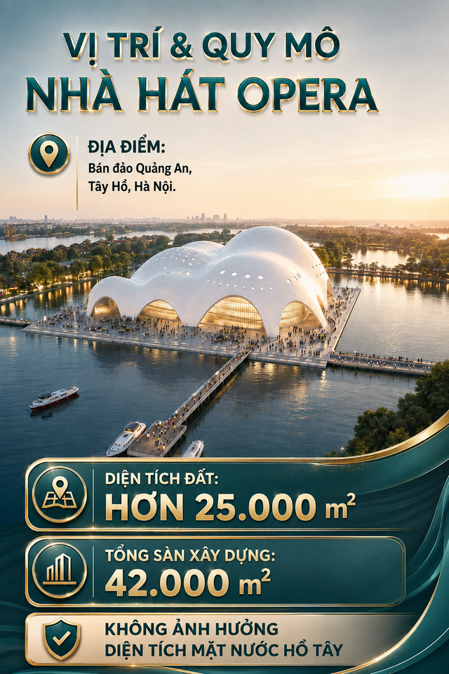 Thông tin mới nhất về nhà hát top đắt nhất thế giới ở Việt Nam, rộng 25.000m2 ngay bên bờ Hồ Tây - Ảnh 3.