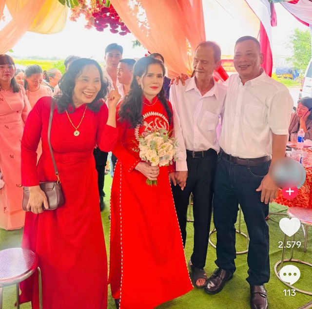 Ch&uacute; rể U75 kết h&ocirc;n với c&ocirc; d&acirc;u k&eacute;m 26 tuổi: Con ch&aacute;u lo đ&aacute;m cưới cho &ocirc;ng, l&agrave;m 23 m&acirc;m đ&atilde;i kh&aacute;ch - Ảnh 1.