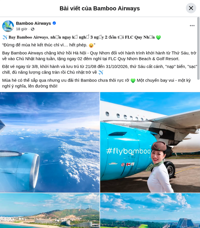 Tối qua - 2/8, Bamboo Airways bất ngờ thông báo tin vui tới hành khách - Ảnh 1.