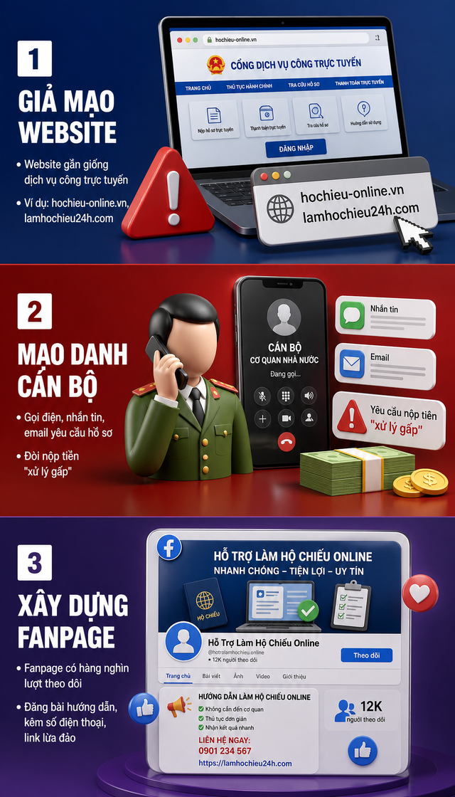Công an cảnh báo tới tất cả người dân khi làm hộ chiếu online - Ảnh 3.