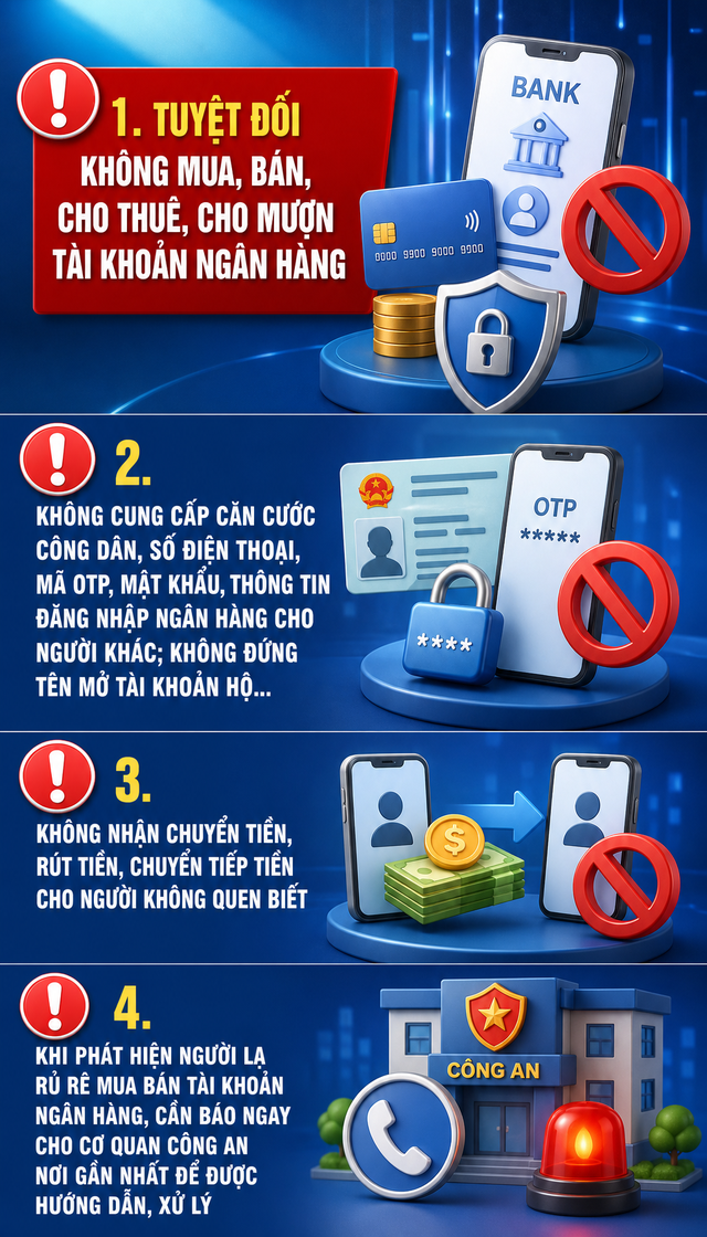 Công an sẽ điều tra nếu phát hiện tài khoản ngân hàng có giao dịch chuyển tiền và rút tiền như sau - Ảnh 2.