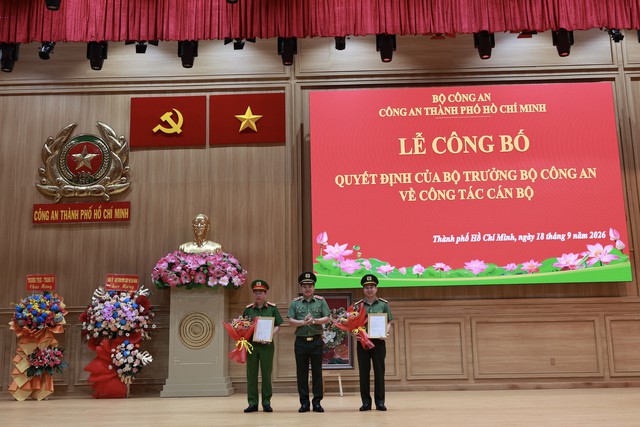 Đại t&aacute; L&ecirc; C&ocirc;ng Anh l&agrave;m Thủ trưởng Cơ quan An ninh điều tra C&ocirc;ng an TPHCM - Ảnh 1.