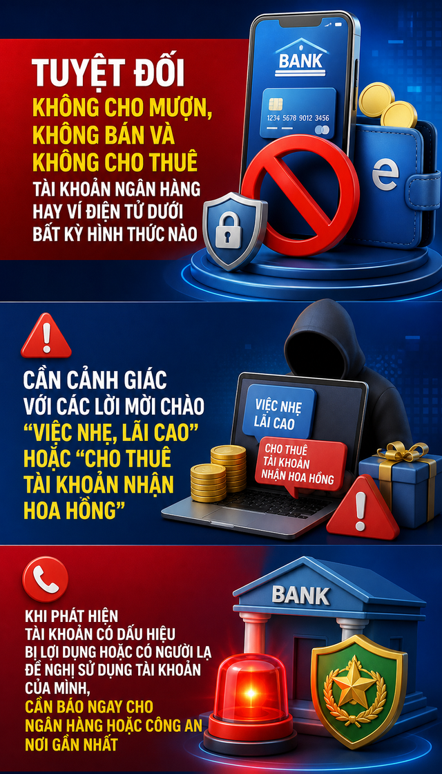 C&ocirc;ng an sẽ điều tra khi ph&aacute;t hiện t&agrave;i khoản ng&acirc;n h&agrave;ng c&oacute; giao dịch chuyển tiền, r&uacute;t tiền như sau - Ảnh 3.