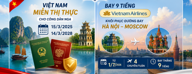 Việt Nam tăng vọt 131%, vượt qua Th&aacute;i Lan, v&agrave;o Top 10 điểm đến nước ngo&agrave;i được người Nga chọn nhiều nhất - Ảnh 2.