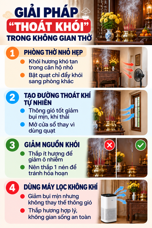 Giải pháp thoát mùi khói hương hiệu quả cho không gian sống năm 2026 - Ảnh 2. Giải pháp thoát mùi khói hương hiệu quả cho không gian sống năm 2026 - Ảnh 2.