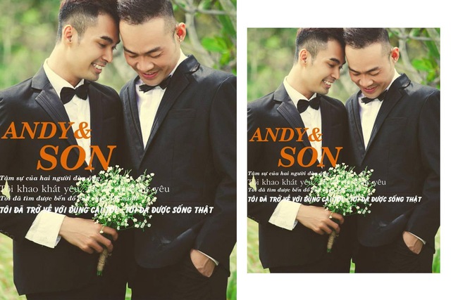 
	Bộ ảnh cưới của cặp đôi Andy Nguyễn và Hải Sơn nhận được rất nhiều sự quan tâm của cộng đồng mạng