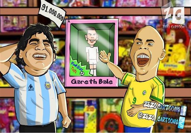
	Với Maradona và Ronaldo, Gareth Bale chỉ là món đồ chơi đắt giá