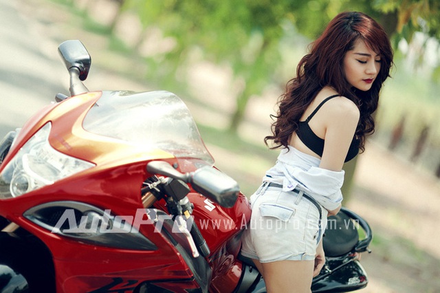 Vòng một căng tròn quyến rũ "thần gió" Suzuki Hayabusa