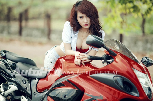 Vòng một căng tròn quyến rũ "thần gió" Suzuki Hayabusa