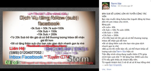 Lật tẩy chiêu kiếm follow ảo của các "hotgirl Facebook"