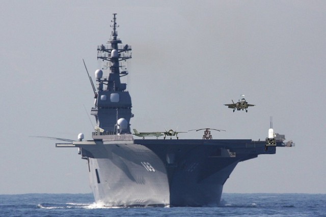 Trung Quốc bất lực trước 'cặp song sát' 22DDH và F-35B của Nhật
