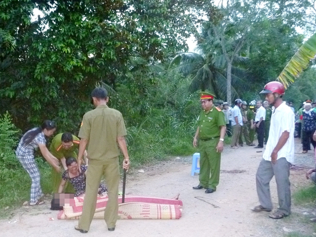 Hiện trường vù án mạng thương tâm làm anh Võ Thanh Trong tử vong tại chỗ