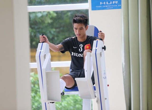 U23 Việt Nam nhồi thể lực trong phòng gym 4