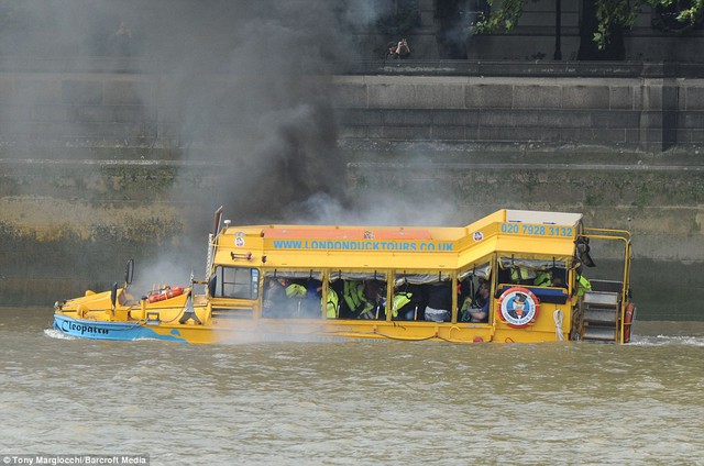 Treatment: Seven patients were being treated for smoke inhalation and two people were taken to hospital with minor injuries, the London Ambulance Service said