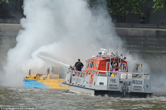 Lucky escape: A Scotland Yard police source said the nature of the injuries in the incident around midday 'could have been a lot worse'