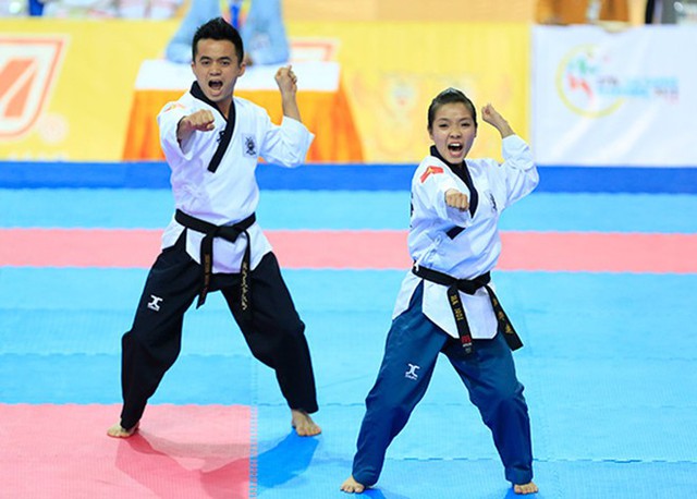 
	Huy chương Vàng thứ 50. Bộ môn Taekwondo

	VĐV Nguyễn Minh Tú - Nguyễn Đình Toàn - Nội dung : đôi nam nữ phối hợp - Thành tích: 8, 355