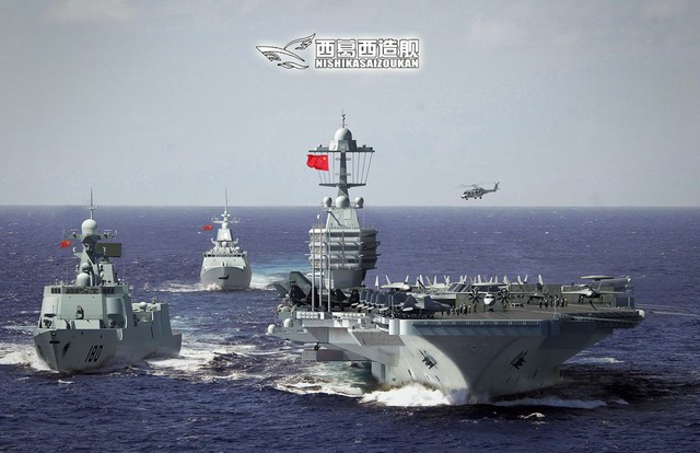 Cư dân mạng phác họa nhóm tác chiến tàu sân bay Trung Quốc