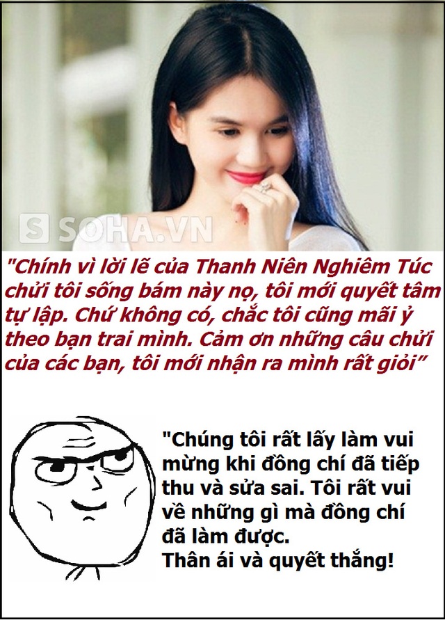 'Thanh niên nghiêm túc' bênh vực Ngọc Trinh