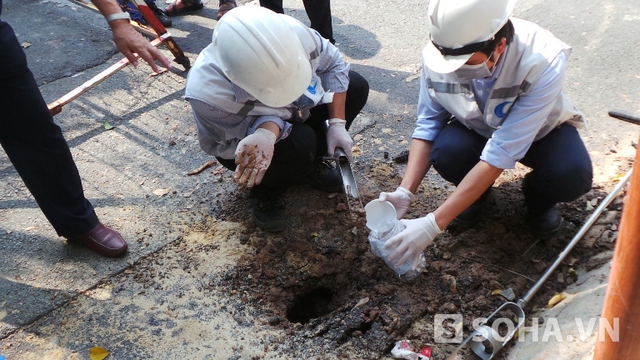 Kết quả phân tích mẫu đất, khí cho thấy hàm lượng khí metan cao hơn bình thường