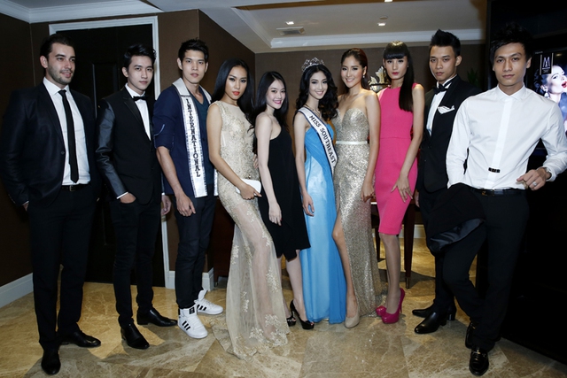 Ngọc Trinh 'chân ngắn' nhưng không lép vế trước Hoa hậu Hoàn Vũ Thái Lan