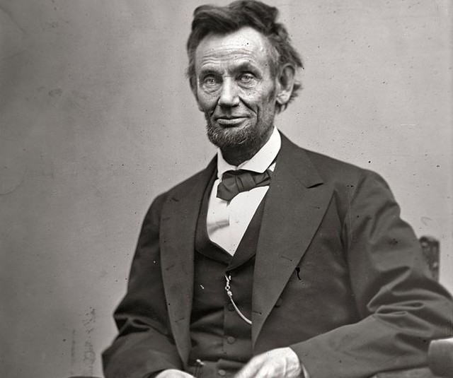  	Chân dung cố Tổng thống Mỹ Abraham Lincolnn