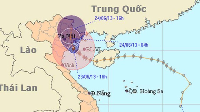 	Nguồn: Trung tâm Khí tượng Thủy văn Trung ương