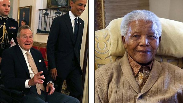 Lộ thư chia buồn... ông Mandela qua đời của cựu tổng thống Bush