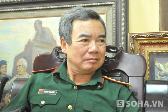 Đại tá Nguyễn Văn Nhựa - Bác sỹ bảo vệ sức khoẻ Đại tướng Võ Nguyên Giáp (Ảnh: Tuấn Nam)