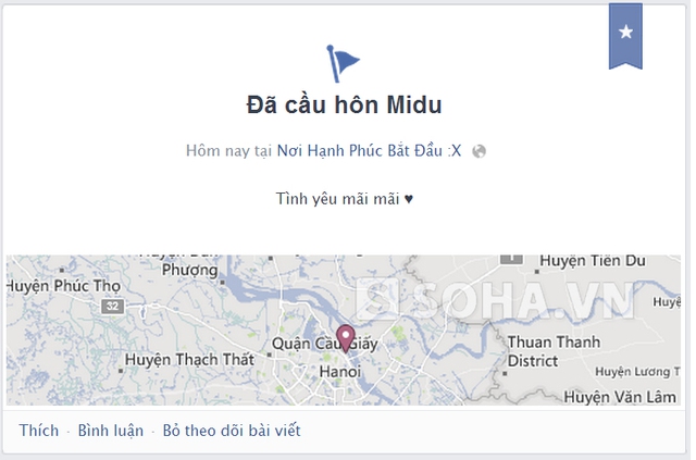 Tình trạng mối quan hệ của sao Việt trên Facebook