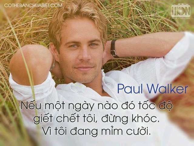 
	Tên tuổi rực sáng nhờ loạt phim về đua xe và mất vì một vụ tai nạn, sự ra đi của Paul khiến bạn bè, gia đình và người hâm mộ anh đau đớn và xót xa