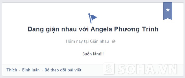 Tình trạng mối quan hệ của sao Việt trên Facebook