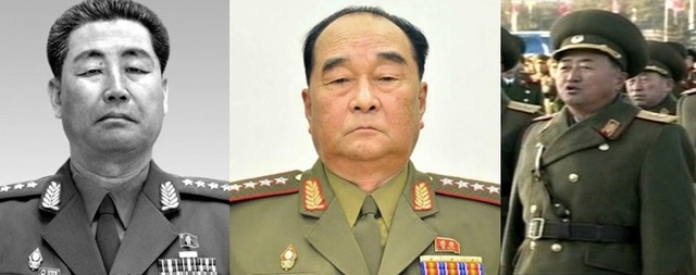  	Ba đời Bộ trưởng Quốc phòng Triều Tiên: Kim Jong Gak, Kim Kyok Sik, Jang Jong Nam