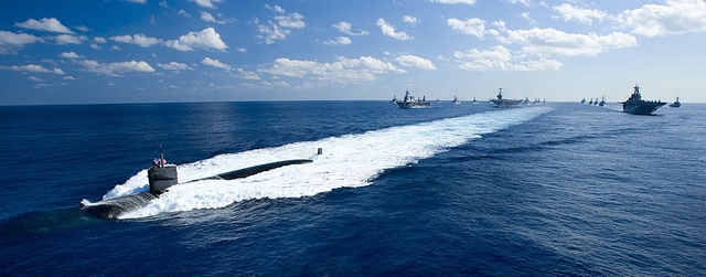 USS Houston, tàu ngầm tấn công lớp Los Angeles, tham gia bảo vệ hải đội tàu sân bay liên hợp