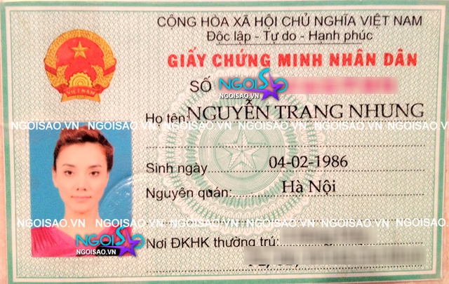 Xem chứng minh thư của Ngọc Trinh, Hoàng Thùy Linh, Hồng Quế...